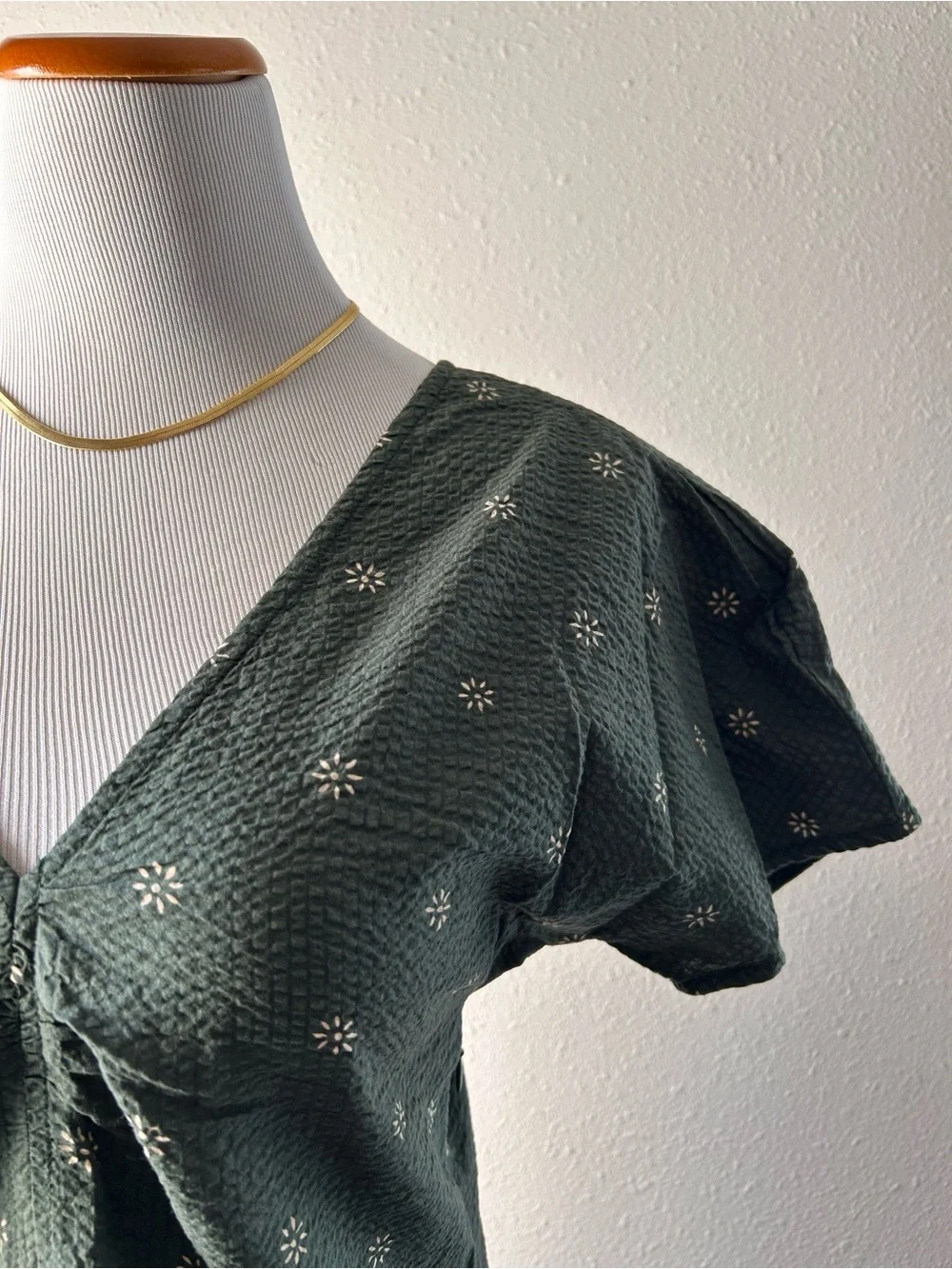 Madewell Voile Puff-Sleeve Top in Floral